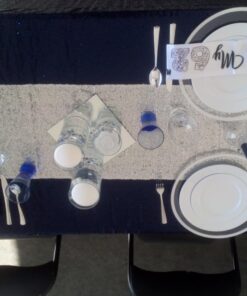 Kirkland Signature Elegant Plastic Plates Premium Heavy Weight Size ( 7.5"/10.25") 50Count 15 716q6LfdnBL