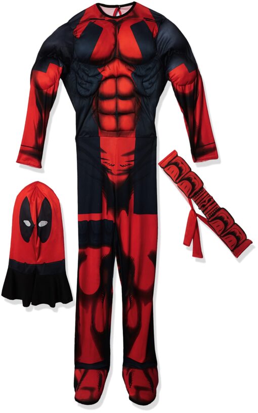 Marvel Rubie's Men's Universe Classic Muscle Chest Deadpool Costume Standard