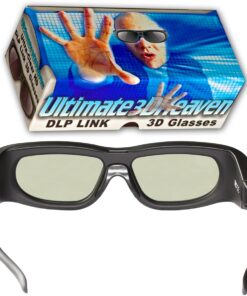 Alternative view of DLP LINK 144 Hz Ultra-Clear HD 4 PACK 3D Active Rechargeable Shutter Glasses for All 3D DLP Projectors - BenQ, Optoma, Dell, Mitsubishi, Samsung, Acer, Vivitek, NEC, Sharp, ViewSonic & Endless Others!