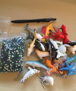 SENSORY4U Dew Drops Water Beads Ocean Explorers Tactile Sensory Kit - 26 Sea Animal Creatures Included - Great Fine Motor Skills Toy for Kids 32 716rkSTAYVL