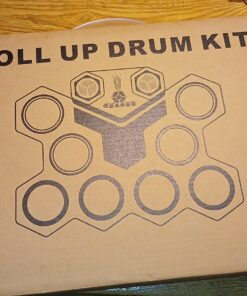 Portable Electronic Drum Set, MAZAHEI 9 Pads Electric Drum Kit with Dual Build-in Speaker, Kick Pedals, Drum Sticks, Ideal Gifts for Kids Beginners, Birthday & Christmas Green 21 716slULfYWL