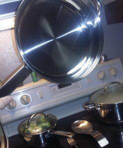 Cook N Home Kitchen Cookware Sets, 12-Piece Basic Stainless Steel Pots and Pans, Silver Stainless Steel Handle 47 716te8oTPmL