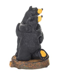 Alternative view of DEMDACO Bearfoots by Jeff Fleming Bearfoots Forever and Always Wedding Anniversary Black Bear Couple Figurine