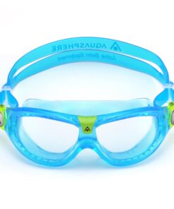 Alternative view of Aquasphere SEAL Kids (Ages 3+) Swim Goggles, Made in ITALY - Wide Vision, Comfort, E-Z Adjust, Anti Scratch & Fog, Leak Free Clear Lens / Aqua