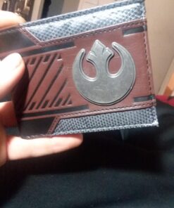 Star Wars Rebel Emblem Logo Mix Material Bi-fold Gift Boxed Wallet (Brown) 11 716uENyJsrL