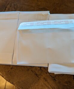 CreGear 90 Count #6 3/4 Small Security Self Seal Tinted Envelopes for Privacy & Business, Size 3-5/8 X 6-1/2 Inches, Peel and Seal Closure, Windowless Design, 24 LB, White 37 716uG20ik6L