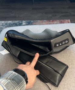 Shiatsu Neck and Back Massager with Soothing Heat, Nekteck Electric Deep Tissue 3D Kneading Massage Pillow for Shoulder, Leg, Body Muscle Pain Relief, Home, Office, and Car Use Black 38 716uIkpjGiL