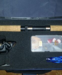 Okuma Voyager Spinning Freshwater Travel Kit, VS-605-20, Blue Fishing Rod Reel Combo 47 716vw85rt L