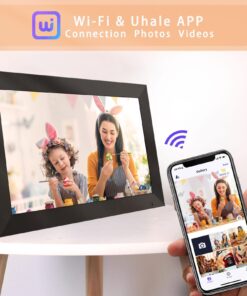 Alternative view of Digital Picture Frame, PULLOON 10.1 Inch WiFi Digital Photo Frame with HD Touch Screen, Auto-Rotate, Wall Mountable, Built-in 32GB Storage, Easy Setup to Share Photo and Video Instantly via App 10" Wifi
