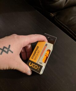 UCO Stormproof Match Kit with Waterproof Case, 25 Stormproof Matches and 3 Strikers No Color 37 716w dw XDL