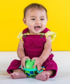 Bright Starts Oball Easy Grasp Jingle & Shake Pal Infant Toy, BPA-Free Green Frog Rattle, Age Newborn and up 15 716w506KmCL
