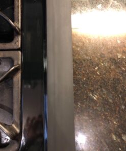 Silicone Stove Counter Gap Cover 21" by Kindga, Easy Clean Gap Filler Sealing Spills Between Kitchen Counter, Appliances,Stovetop, Oven, Washing Machine, Washer, Dryer Set of 2 (Black) 21" Black 36 716w7KKAnaL