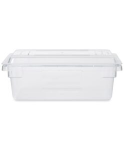 Rubbermaid Commercial Products Food Storage Box Lid for 2, 3.5, and 5 Gallon Sizes, Clear (FG331000CLR) Lid (2-5G) 7 716xmyG8qL