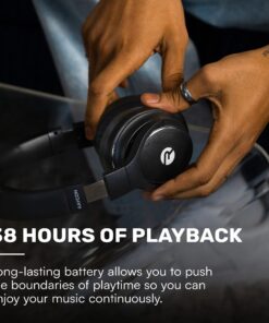 Raycon Everyday Wireless Bluetooth Over Ear Headphones, with Active Noise Cancelling, Awareness Mode and Built in Microphone, IPX 4 Water Resistance, 38 Hours of Battery Life (Rose Gold) Rose Gold 24 716y24acOmL