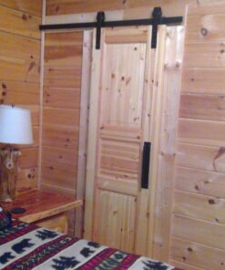 SMARTSTANDARD 13 Feet Heavy Duty Double Door Sliding Barn Door Hardware Kit - Smoothly and Quietly -Easy to Install -Includes Step-by-Step Installation, Fit 36"-40" Wide Door Panel(J Shape Hanger) 44 716yDgMRT3L