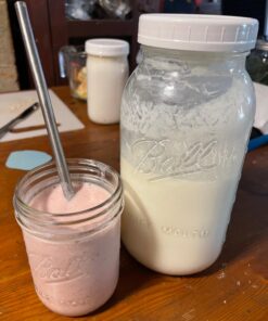 Fusion Teas 1 TBSP Organic Milk Kefir Grains and ebook “Milk Kefir Unleashed by Thomas Egbert” - Fresh Live Active Probiotic Starter Cultures 44 716yU5AYOLL
