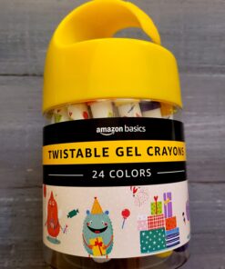 Amazon Basics Twistable Pack of 24 Gel Crayons, Washable, 24 Colors 45 716zGXGNU2L