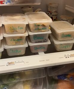 PrepNaturals 50 Pack Meal Prep Containers - 50 Pack of 25 Oz 100% BPA-free Plastic Food Storage Containers with Lids - Reusable Plastic Containers with Lids - Dishwasher Safe Lunch Containers Rectangular 33 716zJM Wp7L