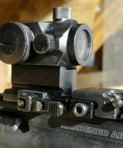 MGS Military Gear ABB Tactical Mini Micro Reflex Dot Scope Sight with QD Quick Riser Mount, Red 31 717 4mQ8bcL