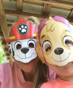 Assorted Paw Patrol Party Paper Masks (Pack Of 8) - Durable & Fun Party Favors & Gifts For Kids, Great For Themed Parties & Events - One Size Fits Most 27 717 ZznhaQL