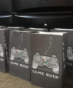 BLUE PANDA Gamer Party Favor Bags, Video Game Party Supplies (5 x 8.5 x 3 in, 36 Pack) 30 7170Jym6h0L