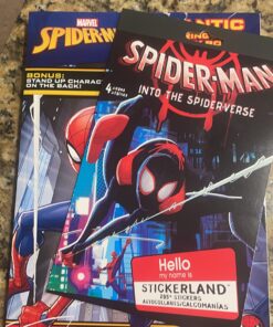 Marvel Spiderman Coloring Book Bundle with Spiderman Stickers and Rex-Man Door Hanger 11 7170ZqboKeL