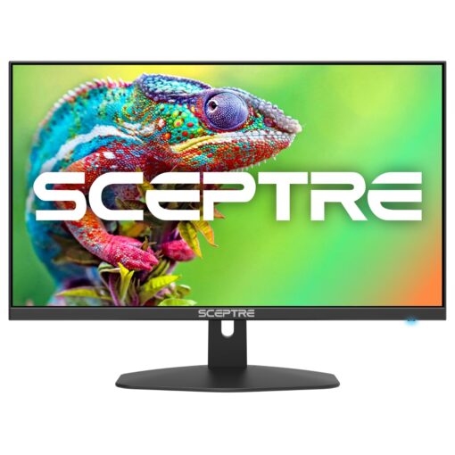 Sceptre New 24-inch Gaming Monitor 100Hz 1ms DisplayPort HDMI x2 100% sRGB AMD FreeSync Build-in Speakers, Eye Care Frameless Machine Black 2024 (E248W-FW100T) 24" Gaming 100Hz DP HDMI