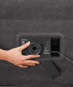 Intex Dura-Beam Premium Comfort Queen Airbed with Built-In Air Pump | 64407E 13 7171 mpRepL