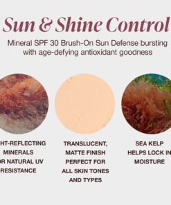 Mineral Fusion Brush-On Sun Defense, SPF 30, UVA and UVB Protection, No Parabens, Gluten Free, Vegetarian, No Phthalates, Hypo-allergenic 0.14 Ounce (Pack of 1) 24 7171cbu6XvL