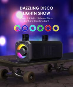 Karaoke Machine for Adults Kids with 2 UHF Wireless Microphones, XIZJ 2023 New Portable Bluetooth Singing PA Speaker System with RGB Lights/Strap, Support AUX-in/USB/TF, an Ideal Gift Black 15 7172Iv12oL