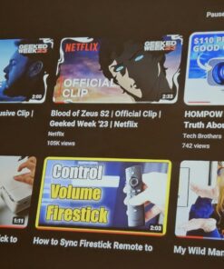 4K Support Projector with Wifi and Bluetooth, HOMPOW Mini Portable Projectors for Outdoor Home Movie, Compatible with Laptop, Smartphone, TV Stick, Xbox, PS5 white 45 7172fM70IqL