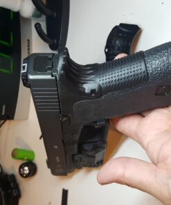 TALON Grips Adhesive Pistol Grip Compatible with Glock 17, 19X, 22, 24, 31, 34, 35, 37 - Made in The USA Previous Generation Rubber-Black 81 7172kG3ryPL