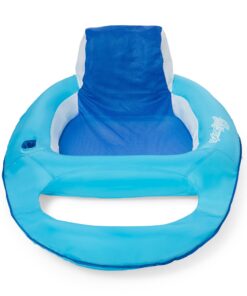 Alternative view of SwimWays Spring Float Recliner - Swim Lounger for Pool or Lake - Light Blue/Dark Blue