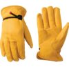 Wells Lamont 1132 Leather Work Gloves with Wrist Closure, DIY, Yardwork, Construction, Motorcycle Large (Pack of 1) Work Glove 17 717397ykLRL