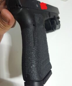 TALON Grips Adhesive Pistol Grip Compatible with Glock 17, 19X, 22, 24, 31, 34, 35, 37 - Made in The USA Previous Generation Rubber-Black 82 71741inHBHL