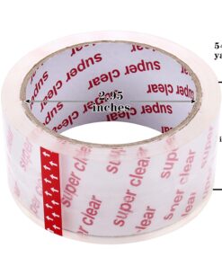 I GO Clear Packing Tape, Heavy Duty Packaging Tape Refills for Shipping Moving Boxes Mailing Storage Sealing, 1.88 Inches x 54.68 Yards Per Roll, 2.95" Core, Crystal Clear, 1.97 Mils Thick, 18 Rolls 10 7174t23WJ5L