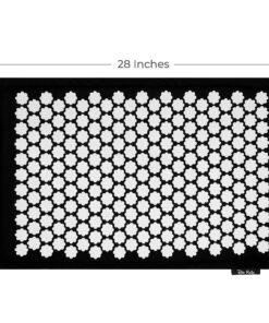 Dr Relief Acupressure Mat 28" x 17" - Shiatsu Intervention Mat & Pillow Gift Set - Quick Back & Neck Pain Relief for Men & Women, Cushion for Sciatica, Trigger Point Therapy, Stress Relief Black/White Spikes 16 7174vOciARL 1