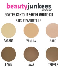 Banana Setting Highlighting Pressed Powder Makeup - Yellow Under Eye Concealer, Color Corrector, Contour Highlight Palette Refill Magnetic Pan 37mm, Professional Cosmetics, Paraben Gluten Cruelty Free BANANA CONTOUR REFILL 9 71769FnfLHL