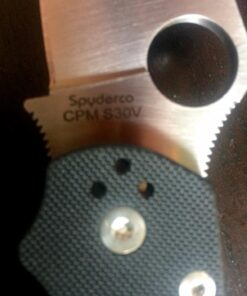 Spyderco Para Military 2 Signature Knife with 3.42" CPM S45VN Steel Blade and Durable G-10 Handle - PlainEdge - C81GP2 Black Handle - Stainless Steel Blade 78 7176eruv2LL