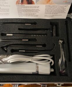Lift Wand Professional High Frequency Includes 7 Electrodes, and Aluminum Case, Anti Aging Device, Diminish Wrinkles, Scars, Dark Circles, Breakthrough Device for Beauty 43 7176kcqe2L