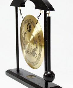 Zen Table Gong Dragon with Taiji Symbols Feng Shui Meditation Desk Bell Home Decor Housewarming Congratulatory Blessing Gift US Seller 14 7177HCfju6L