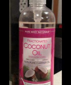 Organic Fractionated Coconut Oil for Skin and Hair, 4 fl oz - Liquid Carrier Oil for Diluting Essential Oils, Hair Growth & Skin Moisturizer - by Pure Body Naturals 43 7177Hsjs8OL 1