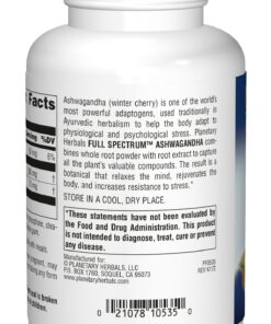Planetary Herbals Ashwagandha Full Spectrum 570 mg, Rejuvenating Tonifier,120 Tablets 120 Count (Pack of 1) 9 7177WBeVE9L