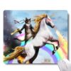 Apottwal MP-0003 Funny Cute Cat Dressed as Rambo with Gun Riding a Glowing Red Eyes Fire Breathing Unicorn Mouse Pad 1 8 7177iokmKQL