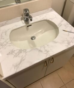 ROSEROSA Peel and Stick PVC Faux Marble Self-Adhesive Wallpaper Covering Counter Top Shelf Liner Napoleon (PGS408 : 2.00 Feet X 6.56 Feet) 79 7177irejuyL