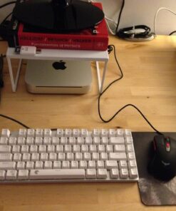 HUO JI Z88 Z-88 RGB Mechanical USB Gaming Keyboard, Blue Switch , LED Backlit, Water Resistant, Compact 81 Keys Anti-Ghosting for Mac, PC, White 81 keys, blue switch 40 7178B6EnRoL