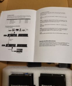 LornCeng HDMI Extender Over Fiber Optic HDMI Extension Balun Adapter 1080P@60Hz Full HD Uncompressed Transmission up to 20km Over Singlemode Fiber, Support All System 25 7178cuCcdoL