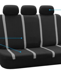 FH Group Automotive Seat Covers Trendy Corduroy Bucket Full Set with Gift- Universal Fit for Cars Trucks and SUVs (Black/Gray) FB032115 28 7178ioCcWoL