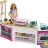 Barbie Kitchen Playset with Doll, Lights & Sounds, Food Molds, 5 Dough Colors and 20+ Accessories Standard 4 7178oWtJjEL