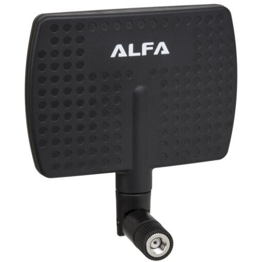 Alfa 2.4HGz 7dBi RP-SMA Panel Screw-On Swivel Antenna Netwrok Adaptors - Also Works for 3DR Solo Drone, DJI Phantom 3 Drone, Yuneec Typhoon H ST16 Controller, adds Range